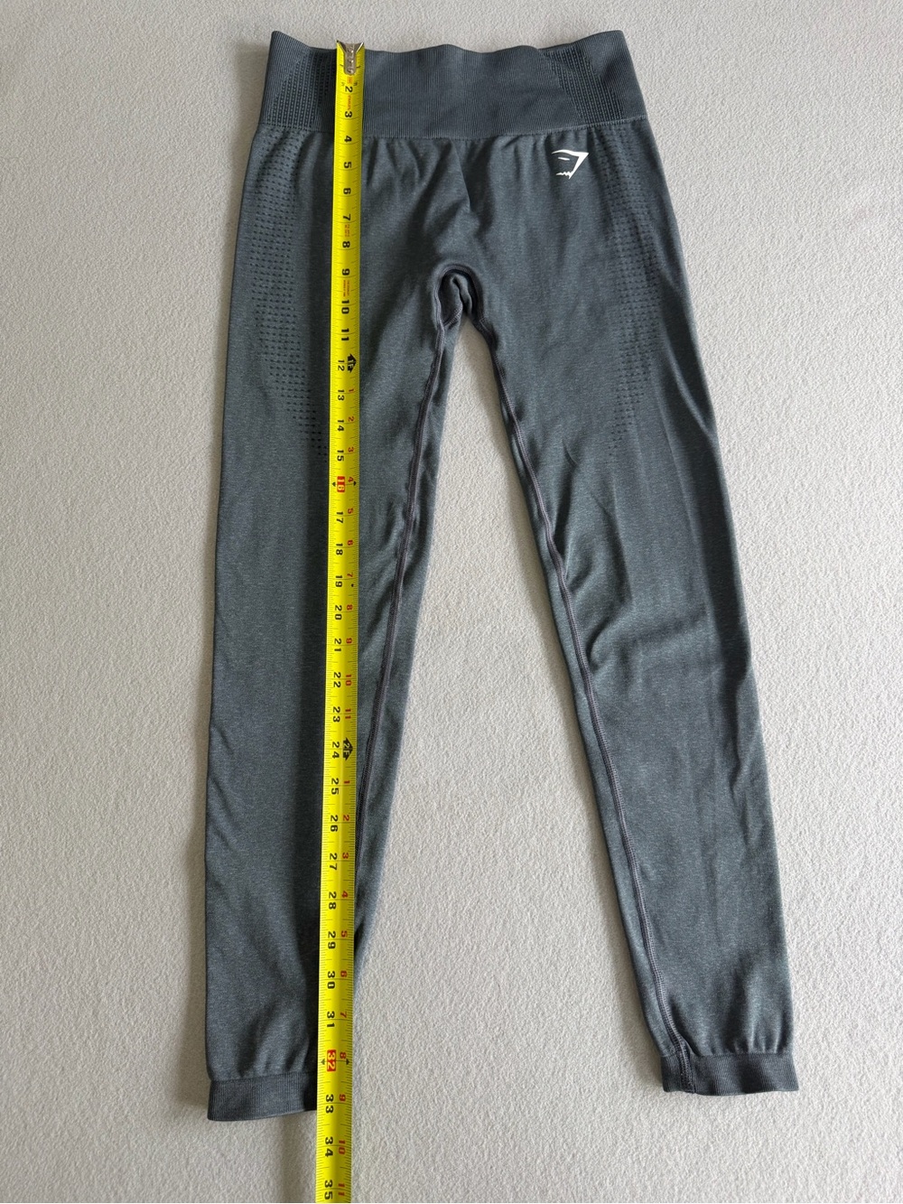 Gymshark Vital Sculpt Seamless High-Waisted Leggings Medium Women’s Gray - Picture 8 of 13